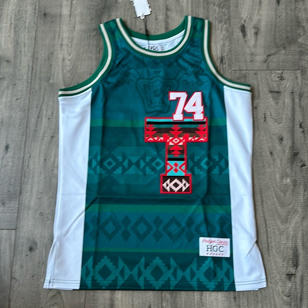 Tisa by HGC Headgear Classics tribal basketball jersey NWT
